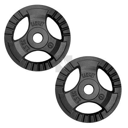 KAWMET súlytárcsa szett 2×2,5 kg (28,5 mm)