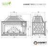 KAWMET W15 (13,5 kW) ECO öntvény kandallóbetét