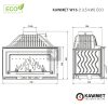 KAWMET W16 (13,5 kW) ECO öntvény kandallóbetét