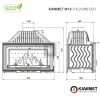 KAWMET W16 (16,3 kW) ECO öntvény kandallóbetét