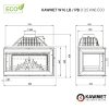KAWMET W16 PB (13,5 kW) ECO öntvény jobbos kandallóbetét