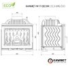 KAWMET W17 Decor (12,3 kW) ECO öntvény kandallóbetét