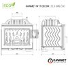 KAWMET W17 Decor (12,3 kW) ECO öntvény kandallóbetét