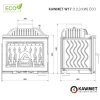 KAWMET W17 (12,3 kW) ECO öntvény kandallóbetét