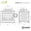 KAWMET W17 (12,3 kW) ECO öntvény kandallóbetét