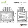 KAWMET W17 (16,1 kW) ECO öntvény kandallóbetét