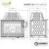 KAWMET W17 (16,1 kW) ECO öntvény kandallóbetét