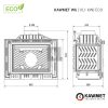 KAWMET W6 (10,1 kW) ECO öntvény kandallóbetét