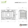 KAWMET W9 (9,8 kW) ECO öntvény kandallóbetét