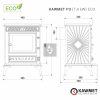 KAWMET P3 (7,4 kW) ECO öntvény kandallókályha