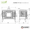KAWMET P7 LB (10,5 kW) ECO öntvény kandallókályha