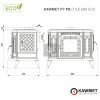 KAWMET P7 PB (10,5 kW) ECO öntvény kandallókályha