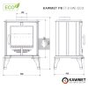 KAWMET P8 (7,9 kW) ECO öntvény kandallókályha