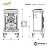 KAWMET P9 (8 kW) ECO öntvény kandallókályha