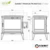 KAWMET Premium PROMETEUS S11 ECO öntvény kandallókályha