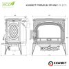 KAWMET Premium SPHINX S6 ECO öntvény kandallókályha