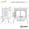 KAWMET Premium HELIOS S8 ECO öntvény kandallókályha